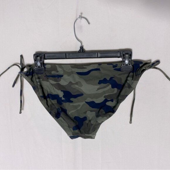 5/$25 Women’s Army Green Camo Print String Bikini Bottom L - Picture 7 of 8